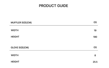 韓國 Marithe Francois Girbaud Regular Logo Muffler &amp; Glove【MF773】