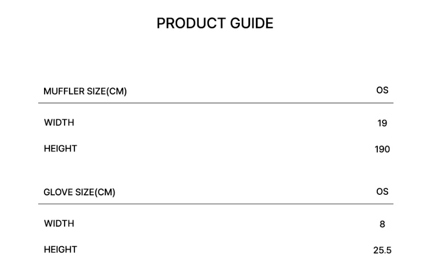 韓國 Marithe Francois Girbaud Regular Logo Muffler & Glove【MF773】