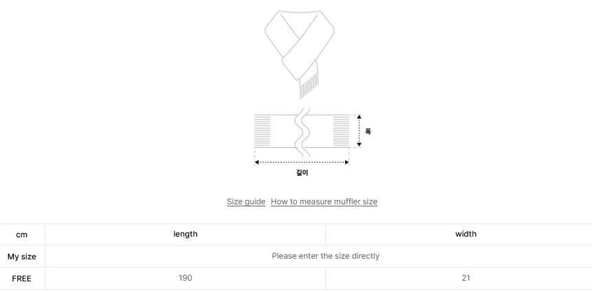 韓國 Yale Embroidered Dan Cable Muffler【YA044】