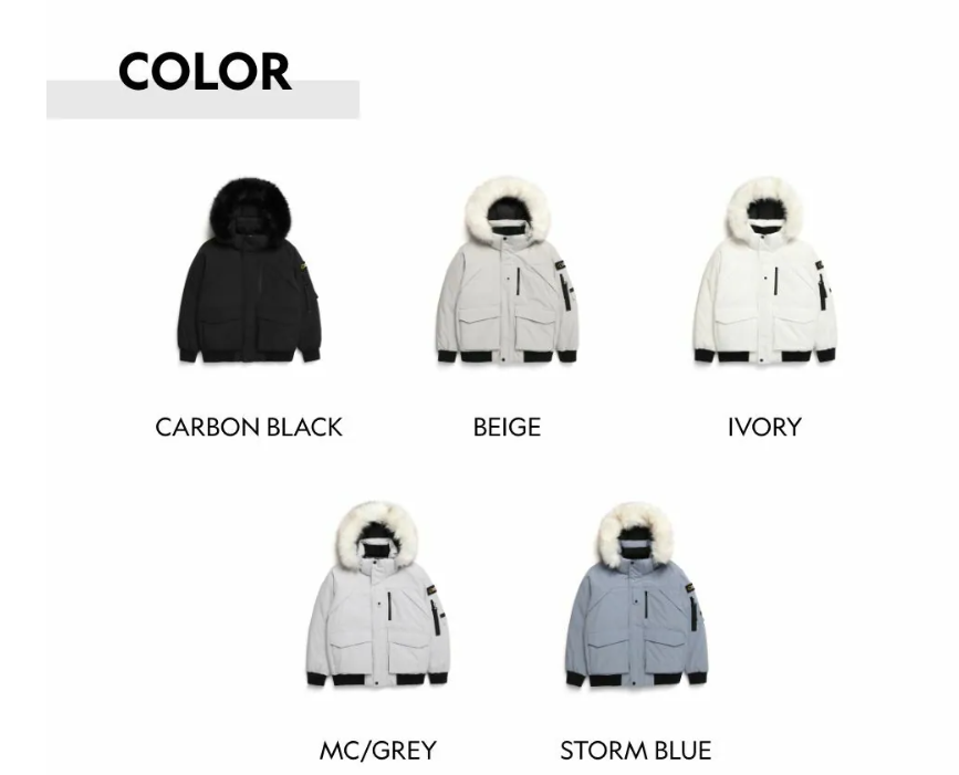 韓國 National Geographic Taruga Men's Fur Trimmed Hoodie Down Jumper (鴨絨)【NG097】