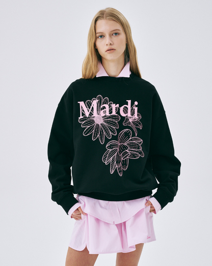 韓國 Mardi Mercredi Sweatshirt Triple Flower【MM007】