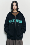韓國 Nick Nicole Patch Warm Hood Zip Up【NK097】