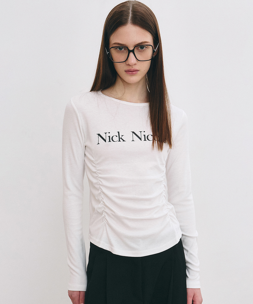韓國 Nick Nicole Pintuck Shirring Top【NK094】