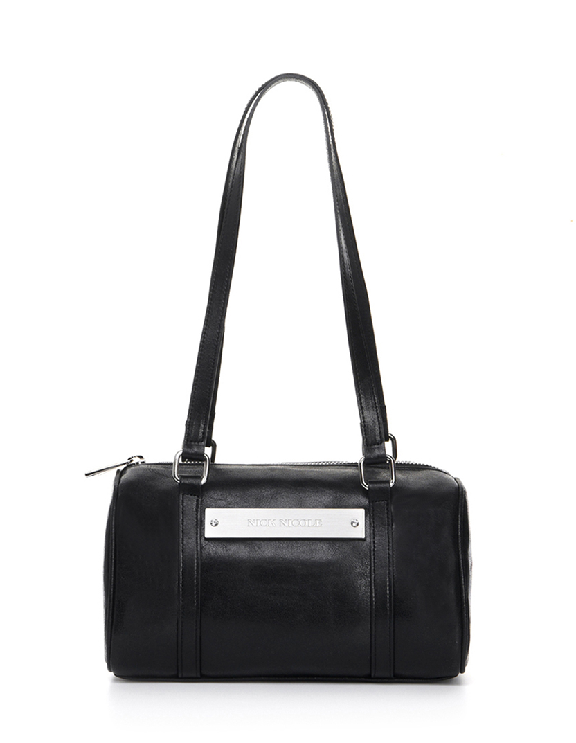 韓國 Nick Nicole Vintage Leather Crystal Mini Boston Bag【NK080】