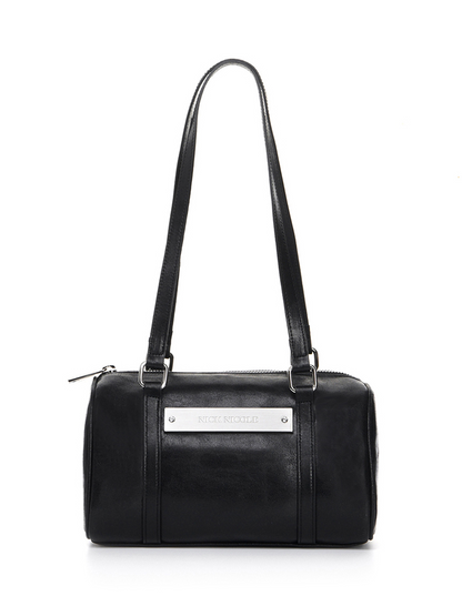 韓國 Nick Nicole Vintage Leather Crystal Mini Boston Bag【NK080】