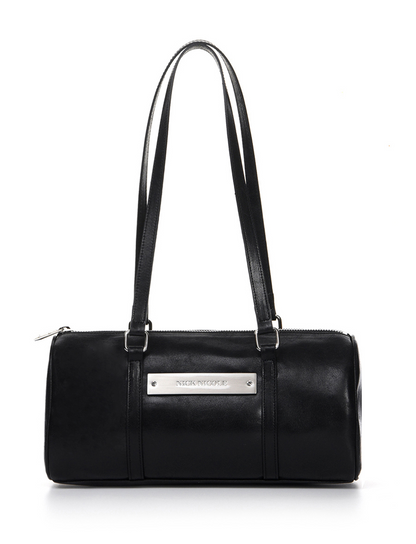 韓國 Nick Nicole Vintage Leather Crystal Boston Bag【NK079】