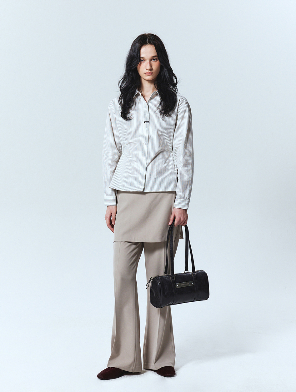 韓國 Nick Nicole Vintage Leather Crystal Boston Bag【NK079】