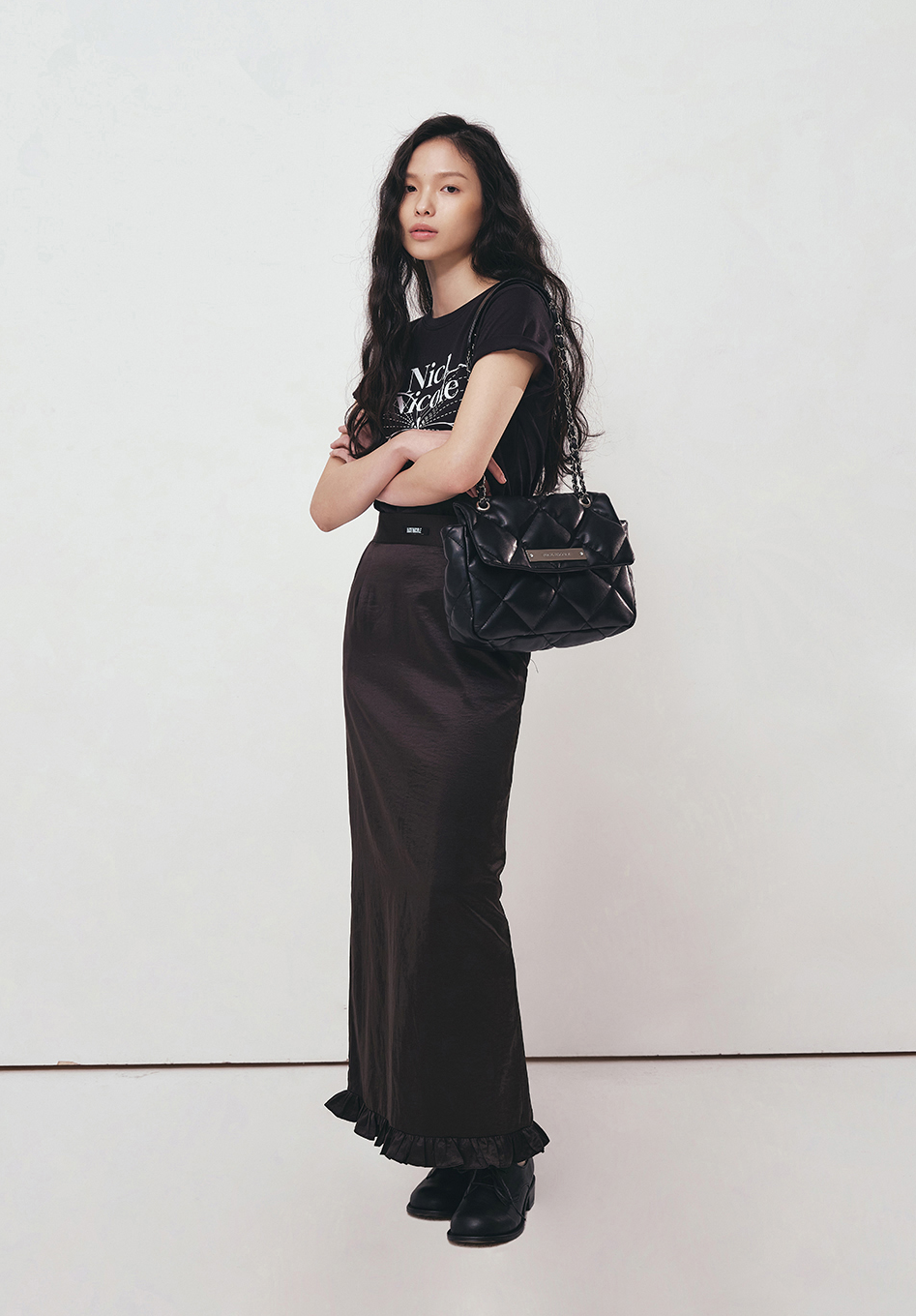 韓國 Nick Nicole Crystal Classic Chain Bag【NK078】