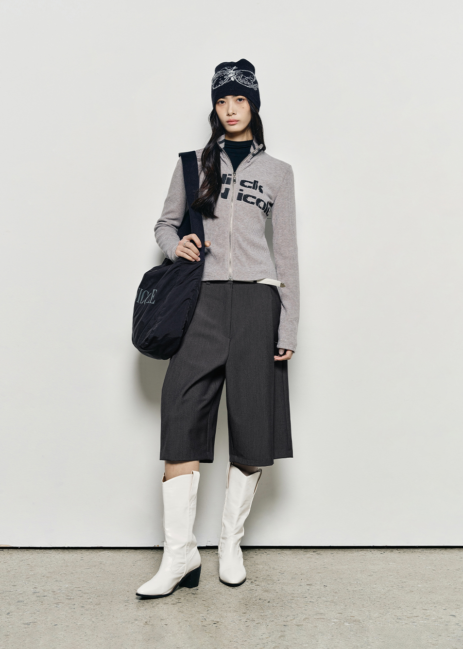 韓國 Nick Nicole Nylon Big Square Bag【NK077】