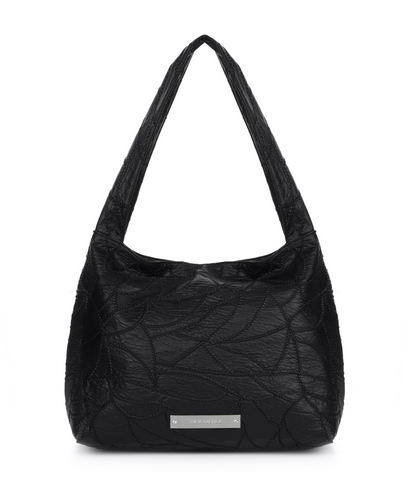 韓國 Nick Nicole Leather Wrinkle Tote Bag【NK076】