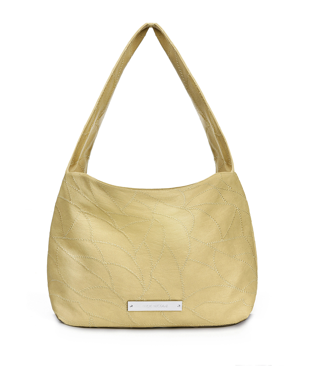 韓國 Nick Nicole Leather Wrinkle Tote Bag【NK076】