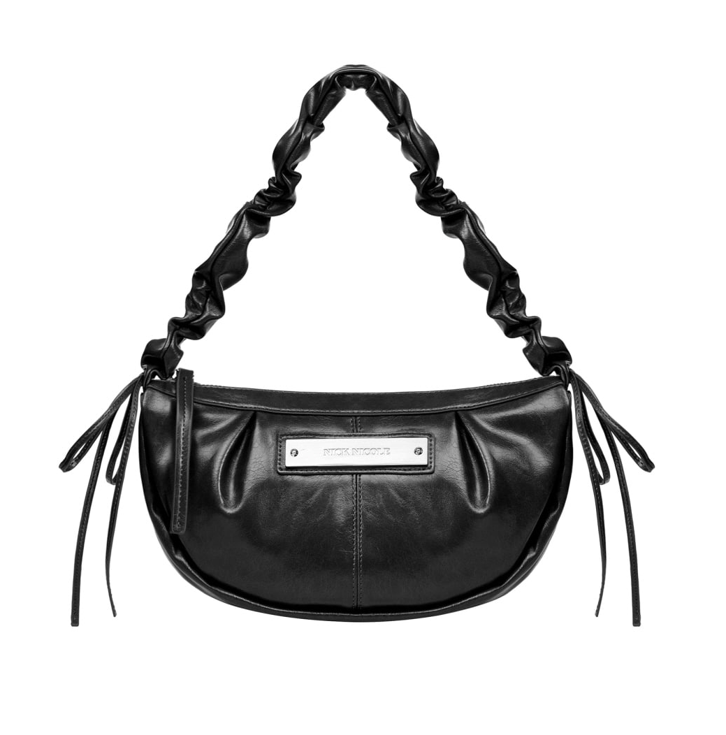 韓國 Nick Nicole Crystal Shirring Ribbon Round Bag【NK071】