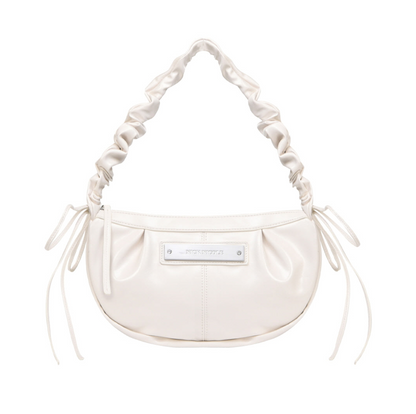 韓國 Nick Nicole Crystal Shirring Ribbon Round Bag【NK071】