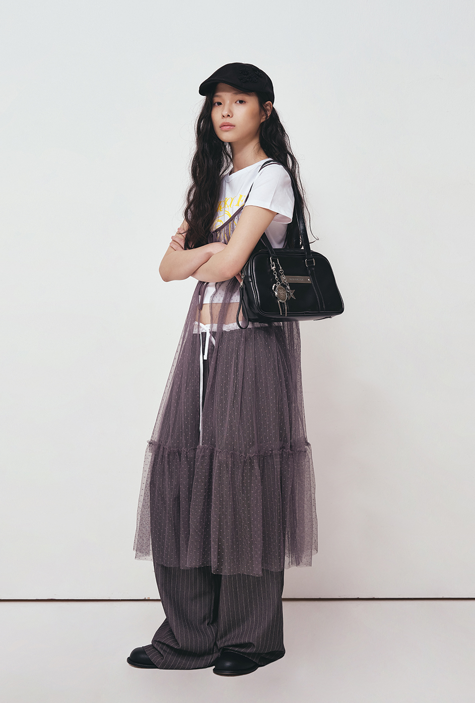 韓國 Nick Nicole Crystal Leather Mini Boston【NK069】