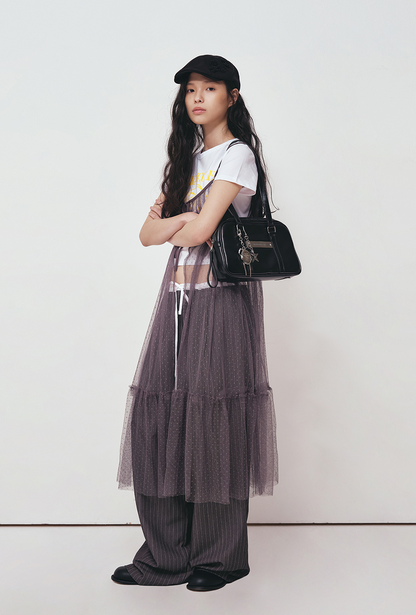 韓國 Nick Nicole Crystal Leather Mini Boston【NK069】