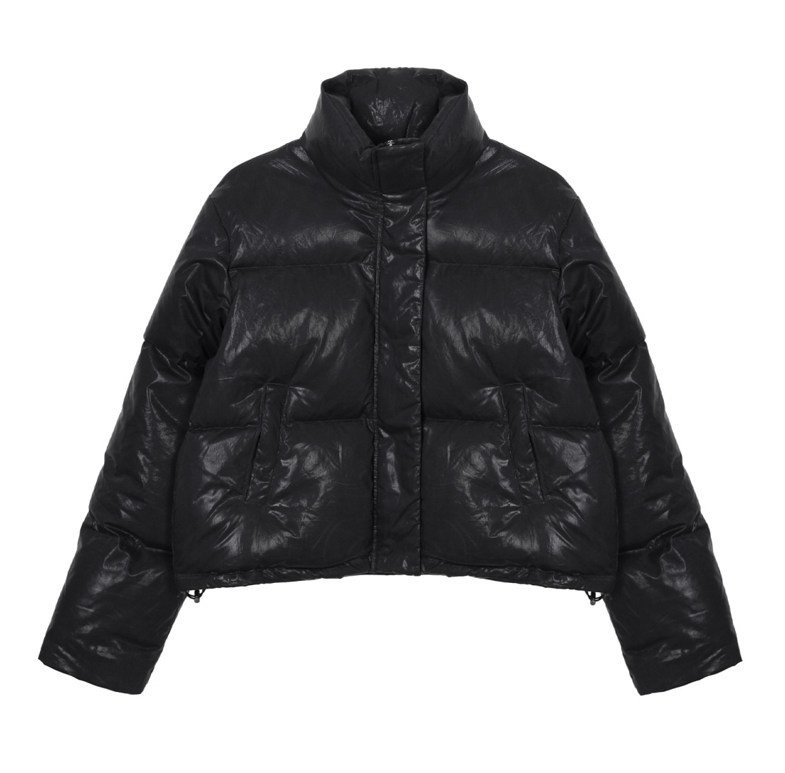 韓國 Nick Nicole Glossy Crop Puffer Padding【NK059】