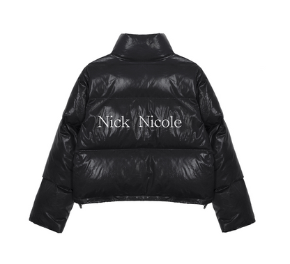 韓國 Nick Nicole Glossy Crop Puffer Padding【NK059】