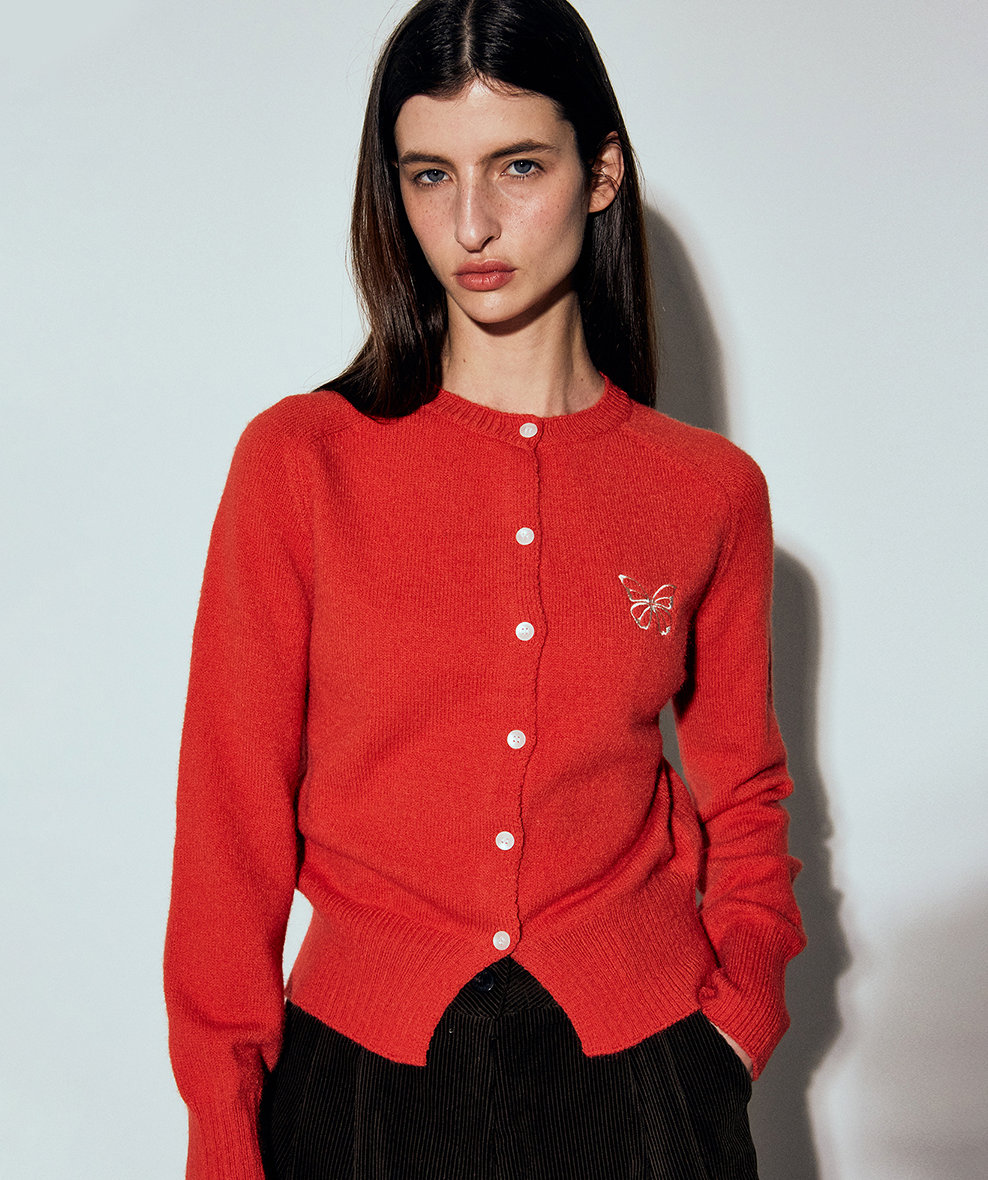 韓國 Nick Nicole Butterfly Knit Cardigan【NK051】