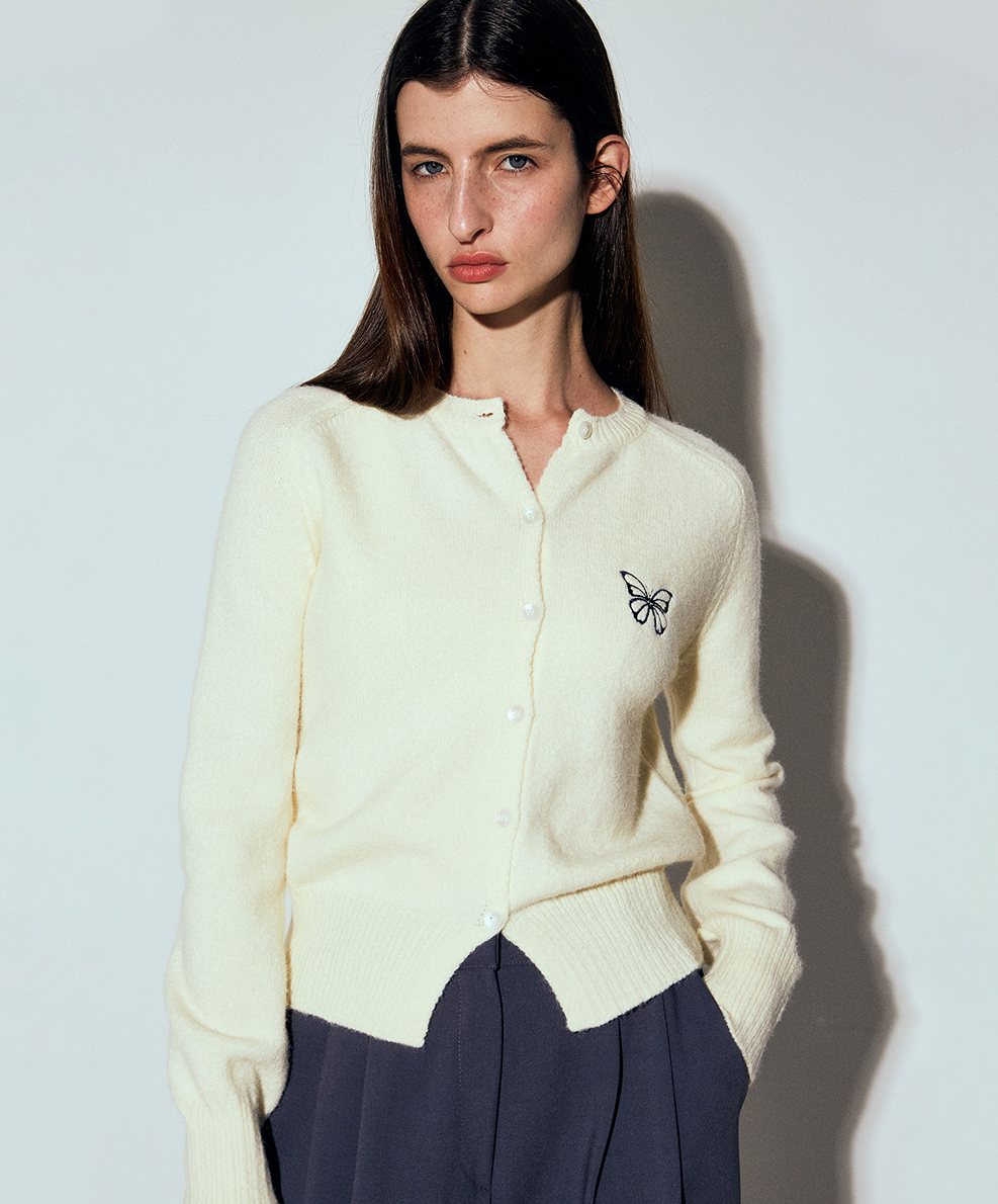 韓國 Nick Nicole Butterfly Knit Cardigan【NK051】