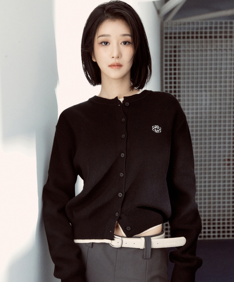 韓國 Nick Nicole Classic Round Knit Cardigan【NK048】