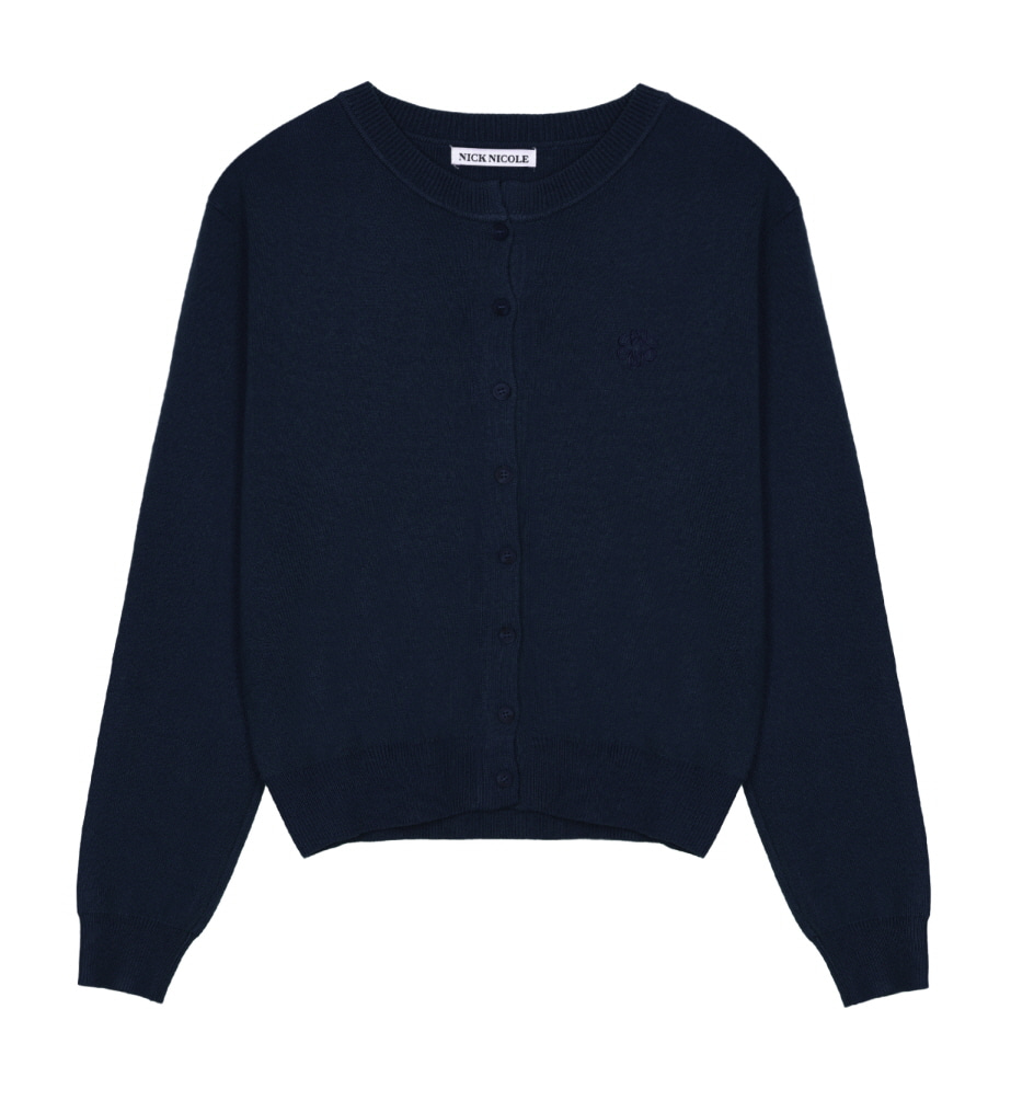 韓國 Nick Nicole Classic Round Knit Cardigan【NK048】