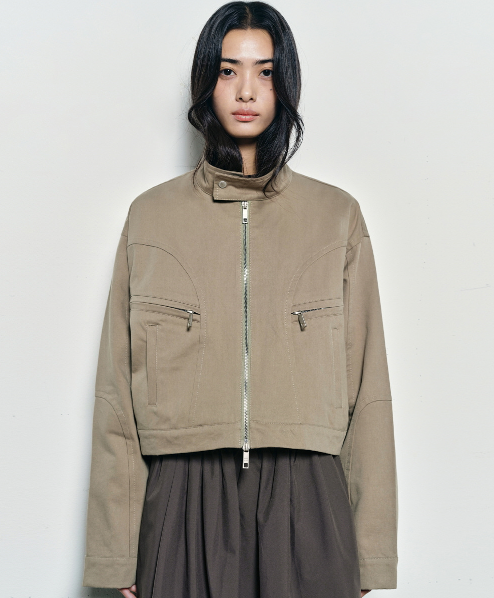 韓國 Nick Nicole Denim Crop Utility Jacket【NK038】