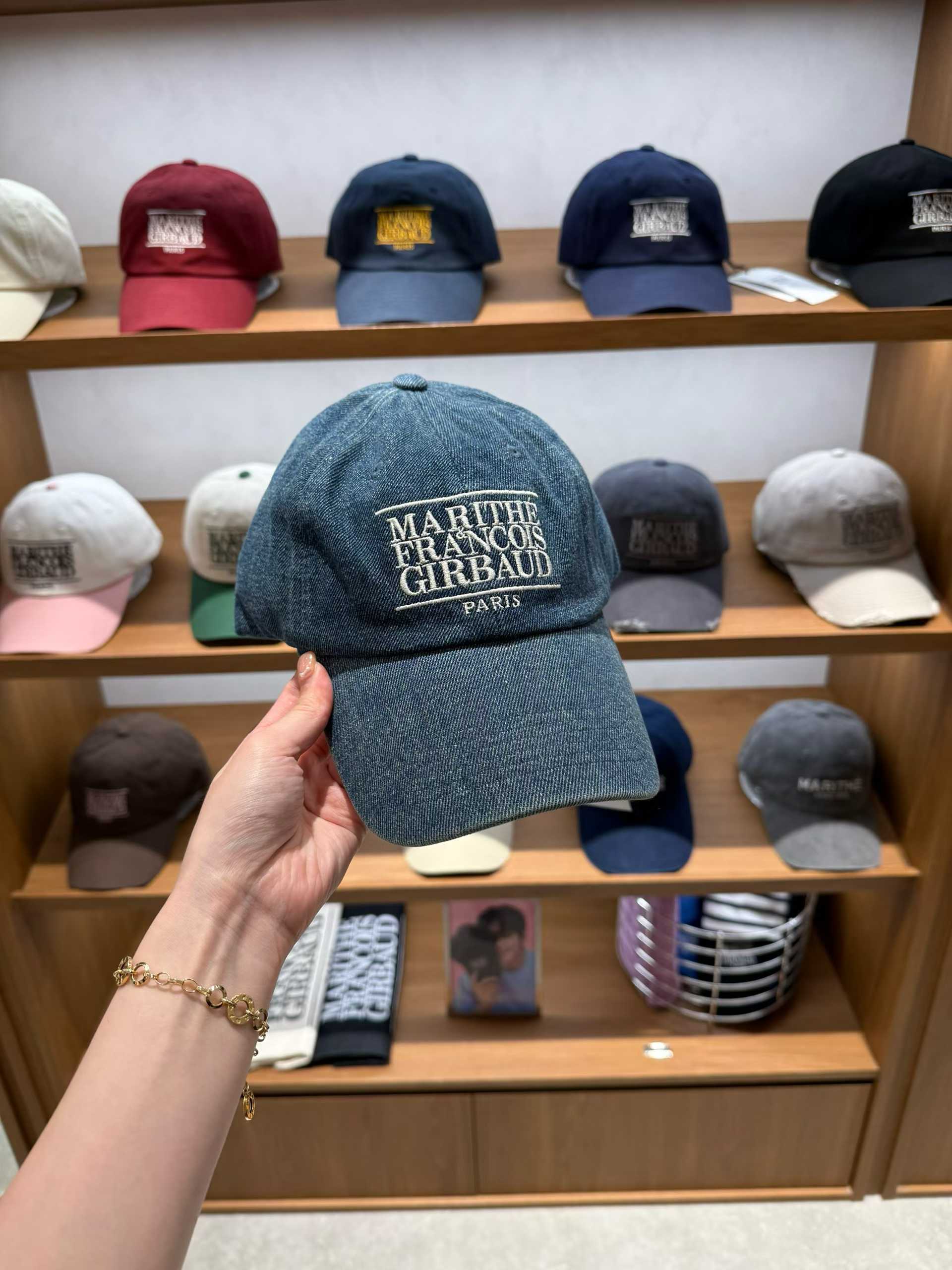 韓國 Marithe Francois Girbaud Denim Washing Classic Logo Covered Cap【MF675】