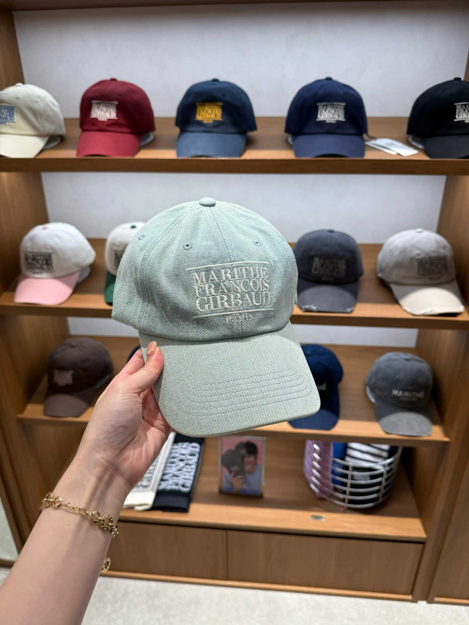 韓國 Marithe Francois Girbaud Denim Washing Classic Logo Covered Cap【MF675】