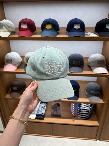 韓國 Marithe Francois Girbaud Denim Washing Classic Logo Covered Cap【MF675】