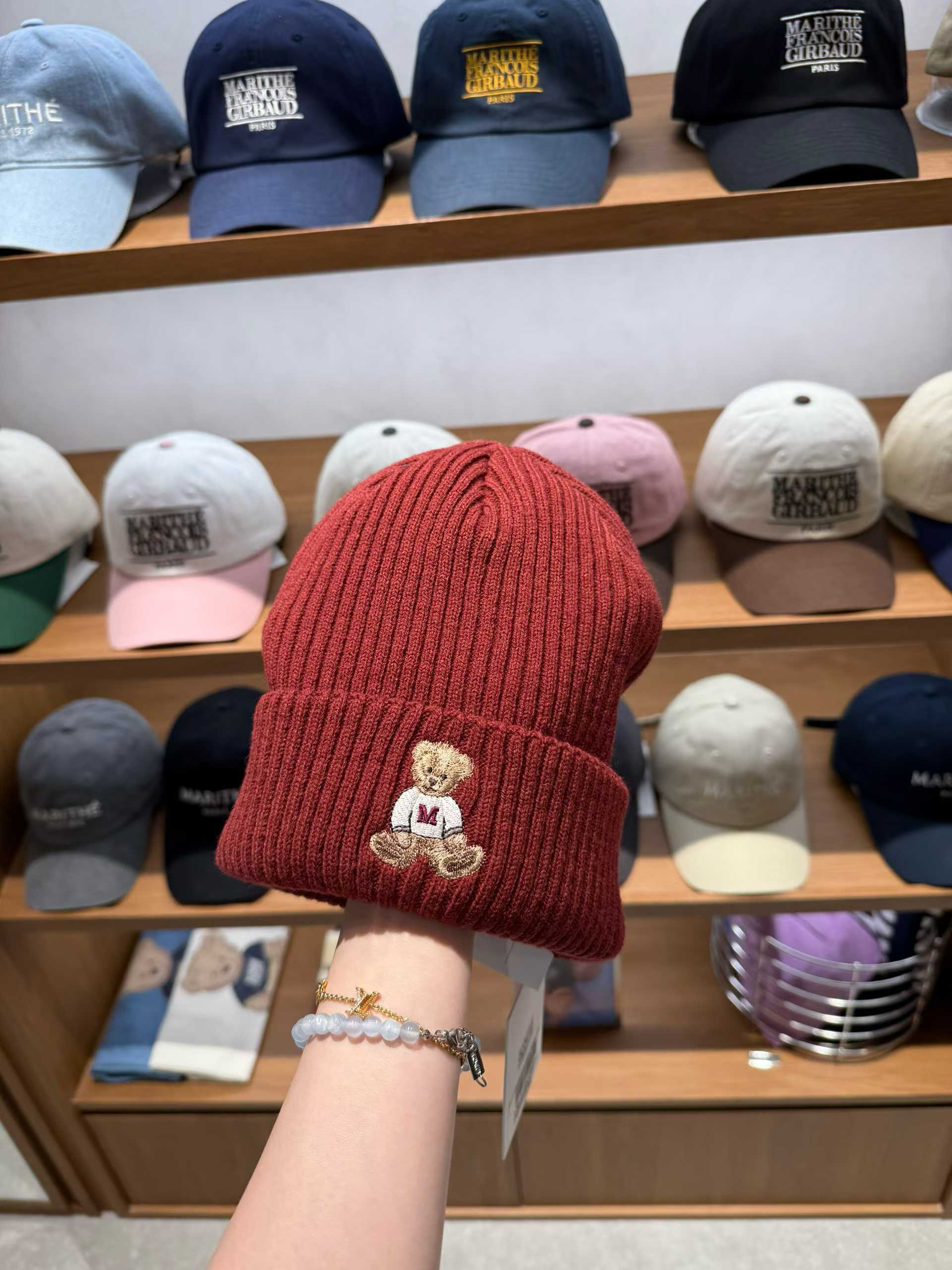 韓國 Marithe Francois Girbaud Doodle Bear Beanie【MF680】
