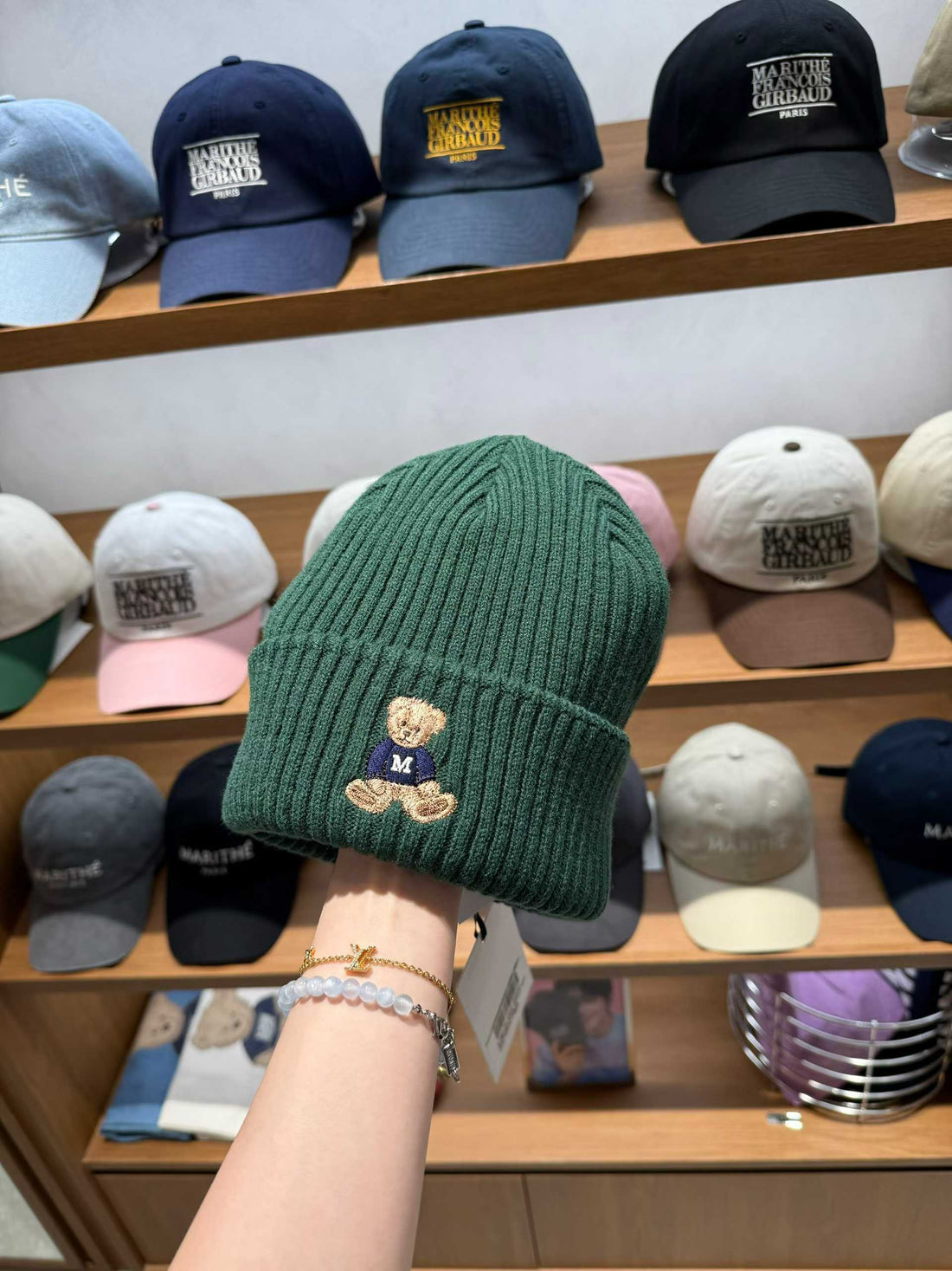 韓國 Marithe Francois Girbaud Doodle Bear Beanie【MF680】