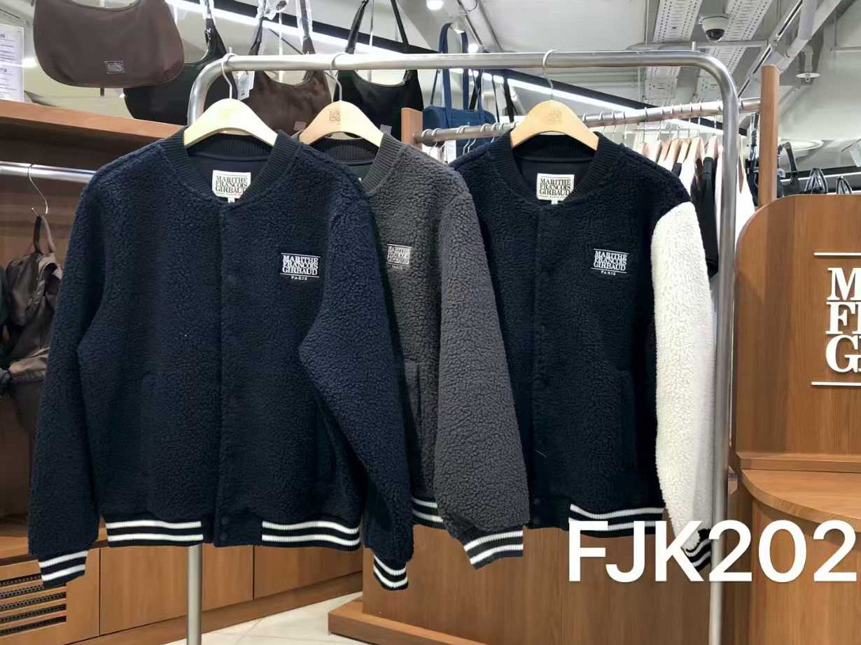 韓國 Marithe Francois Girbaud FLEECE VARSITY JACKET【MF740】