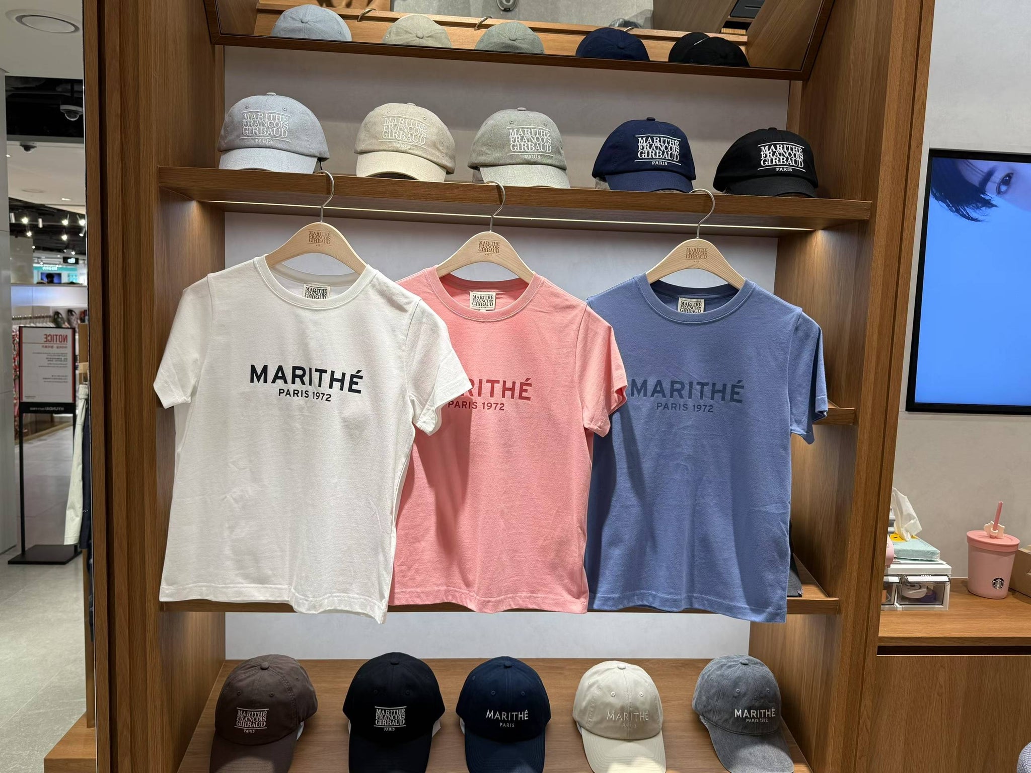 韓國 Marithe Francois Girbaud Women's REGULAR LOGO T-SHIRTS【MF598】