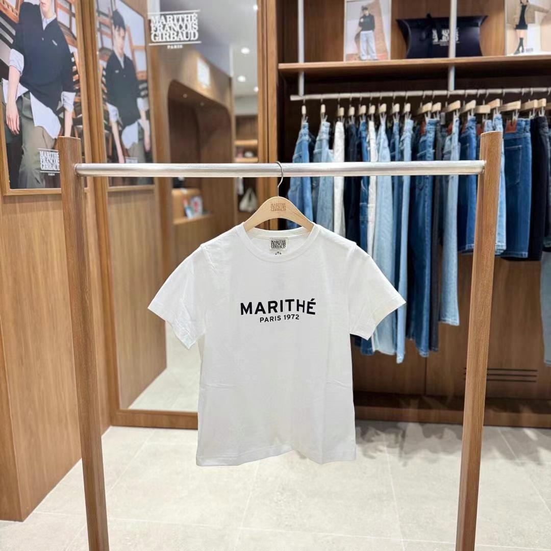 韓國 Marithe Francois Girbaud Women's REGULAR LOGO T-SHIRTS【MF598】