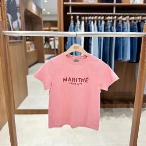 韓國 Marithe Francois Girbaud Women's REGULAR LOGO T-SHIRTS【MF598】