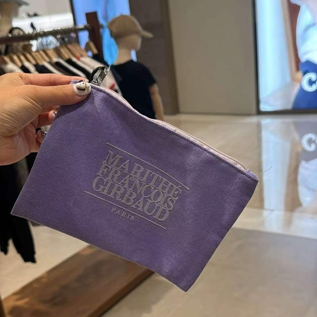 韓國 Marithe Francois Girbaud Classic Logo Color Cotton Pouch【MF638】
