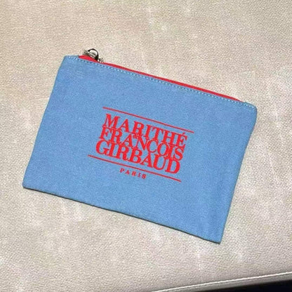 韓國 Marithe Francois Girbaud Classic Logo Color Cotton Pouch【MF638】
