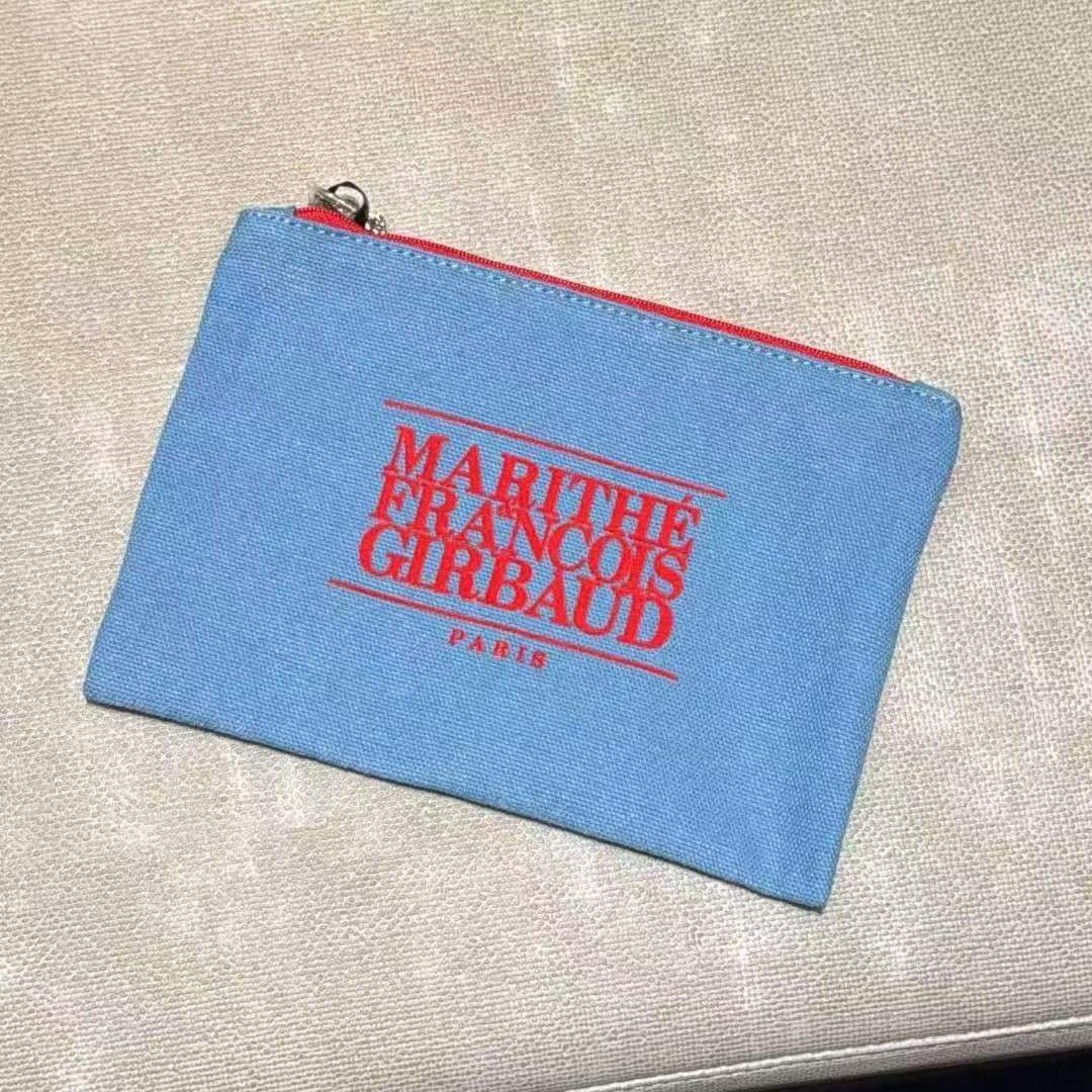 韓國 Marithe Francois Girbaud Classic Logo Color Cotton Pouch【MF638】