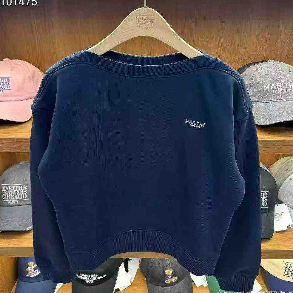 韓國 Marithe Francois Girbaud W Boat Neck Oversized Sweatshirt【MF705】