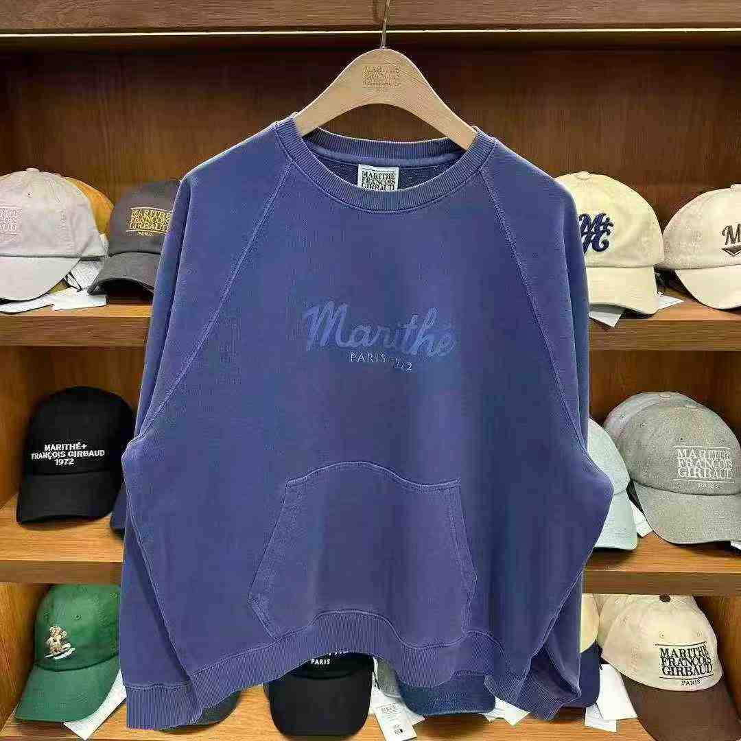 韓國 Marithe Francois Girbaud Garment Dyed Oversized Sweatshirt【MF676】