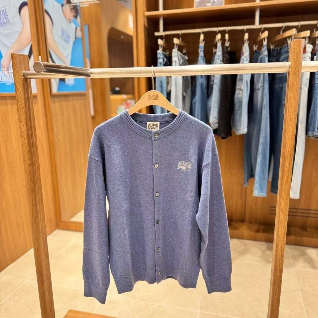 韓國 Marithe Francois Girbaud Basic Round Neck Cardigan【MF668】