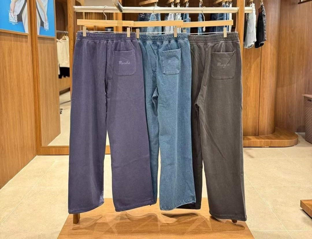 韓國 Marithe Francois Girbaud Garment Dyed Sweat Pants【MF677】