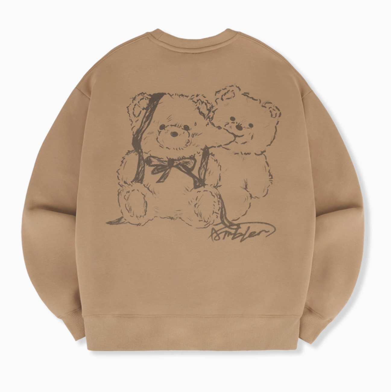 韓國 Ambler Love Chu Bear Sleeve T-shirt【AR123】
