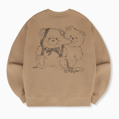 韓國 Ambler Love Chu Bear Sleeve T-shirt【AR123】