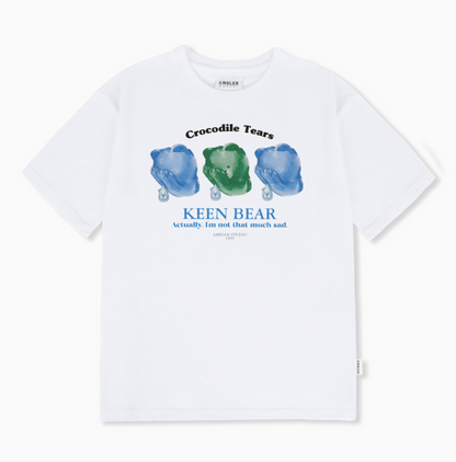 韓國 Ambler Sad Bear Overfit Short Sleeve T-Shirt【AR138】