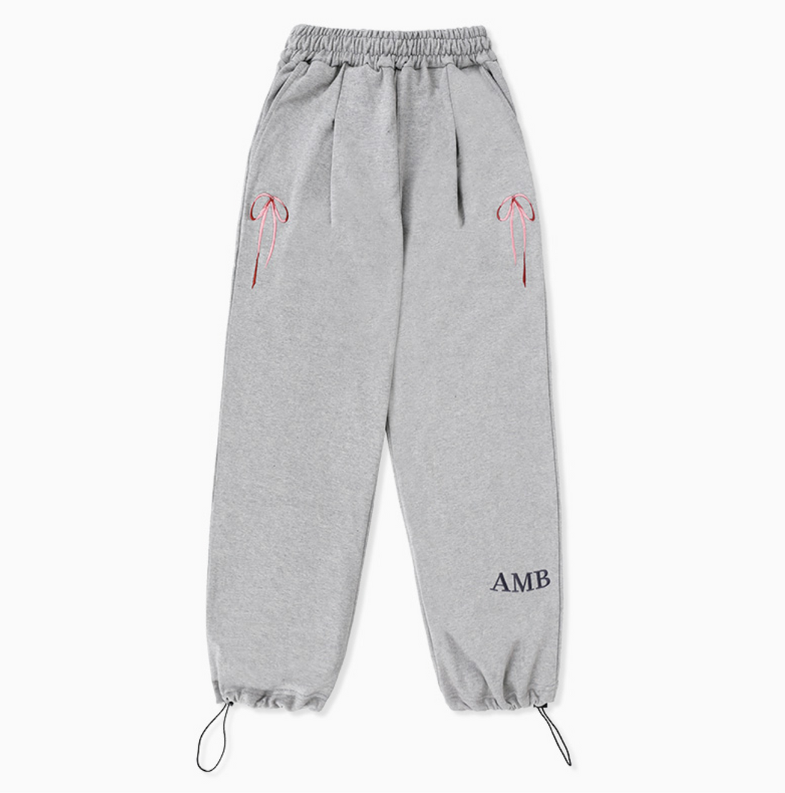 韓國 Ambler Pants With Ribbon One-Tuck 2-Way Training Sweatpants【AR143】