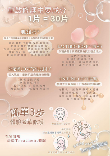 Nuvea ExoGlow Mask 2in1 精華注滲面膜 1盒5片【SU002】