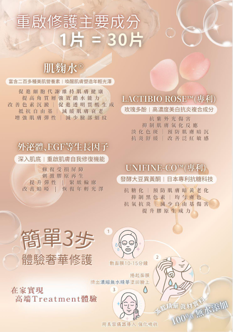 Nuvea ExoGlow Mask 2in1 精華注滲面膜 1盒5片【SU002】