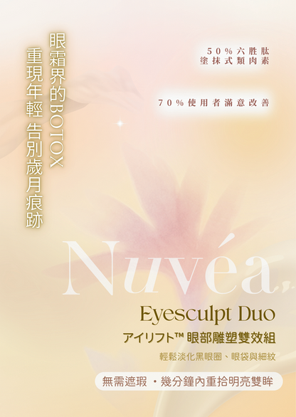 Nuvea Eyesculpt 眼部雕塑眼精華 4ml (4 支) + 眼霜 4ml (4 支)【SU003】