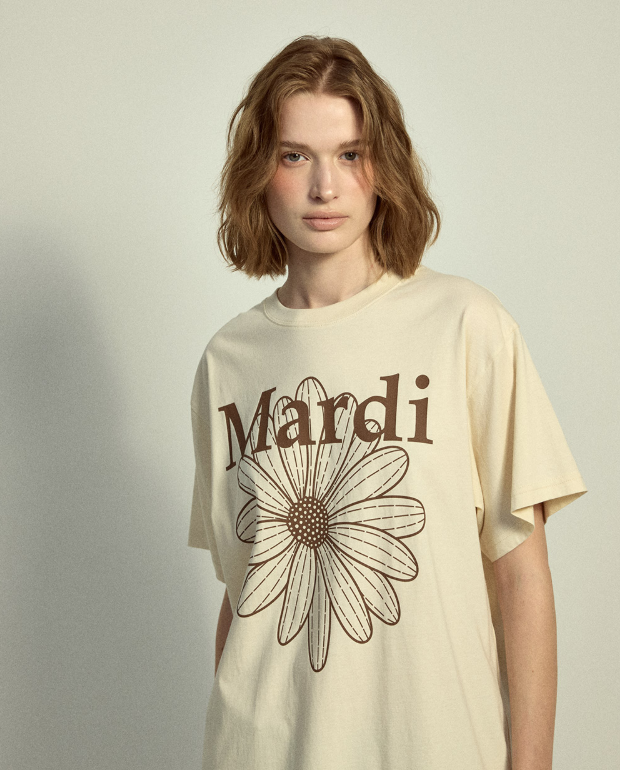 韓國 Mardi Mercredi TSHIRT FLOWERMARDI【MM032】